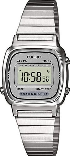 Orë dore Casio Vintage Iconic Mini Steel, e argjendtë