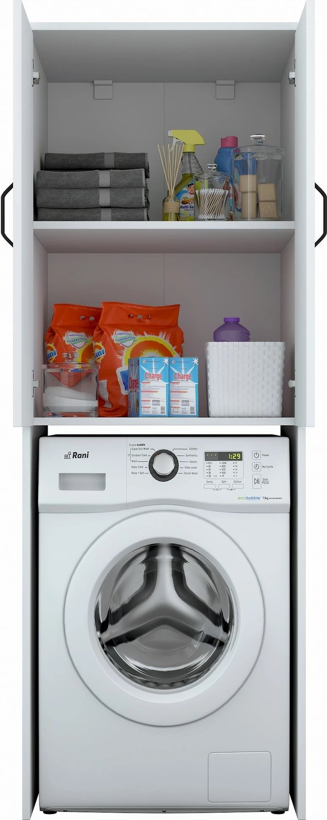 Dollap për lavatriçe, i bardhë, Hanah Home, KD110 - 3192