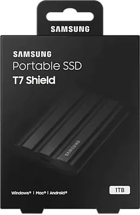 SSD i jashtëm Samsung T7 Shield 1TB, i zi