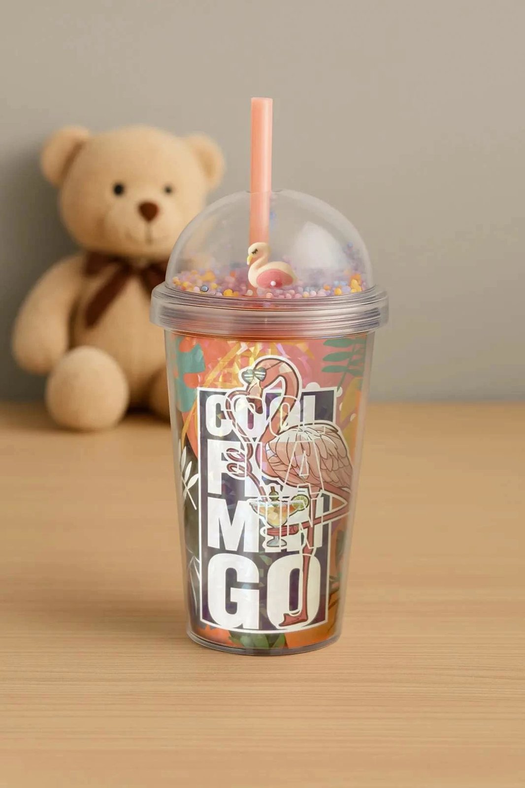 Gotë plastike shumëngjyrëshe Hermia Concept, MCH0011297, 600ml