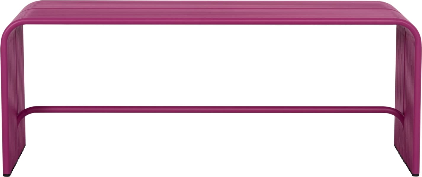 Bankë dyvendëshe INTREPID, alumin, ngjyrë vjollcë, FH6327.05, 109.5x37x42cm