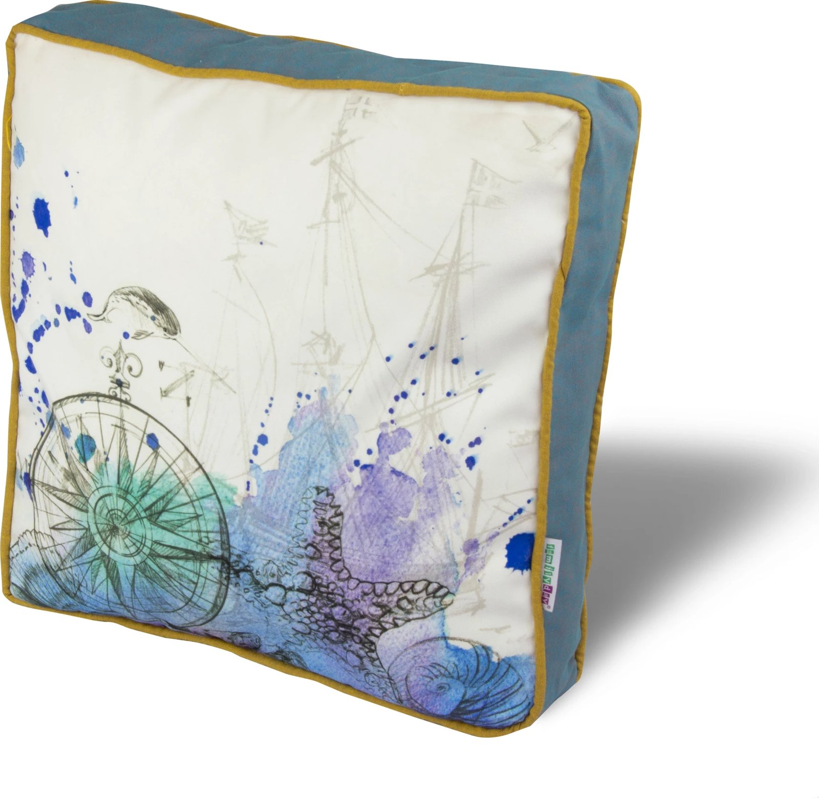 Jastëk dekorativ, shumëngjyrësh, Evila Originals, YM1173, 42x42cm