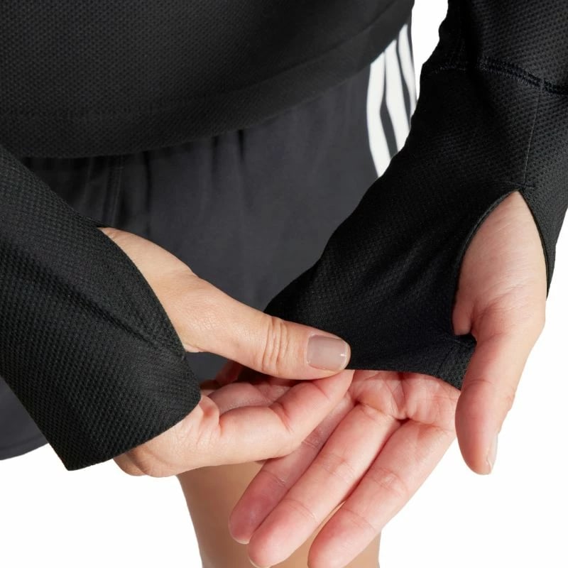 Maicë me mëngë të gjata për femra adidas, e zezë