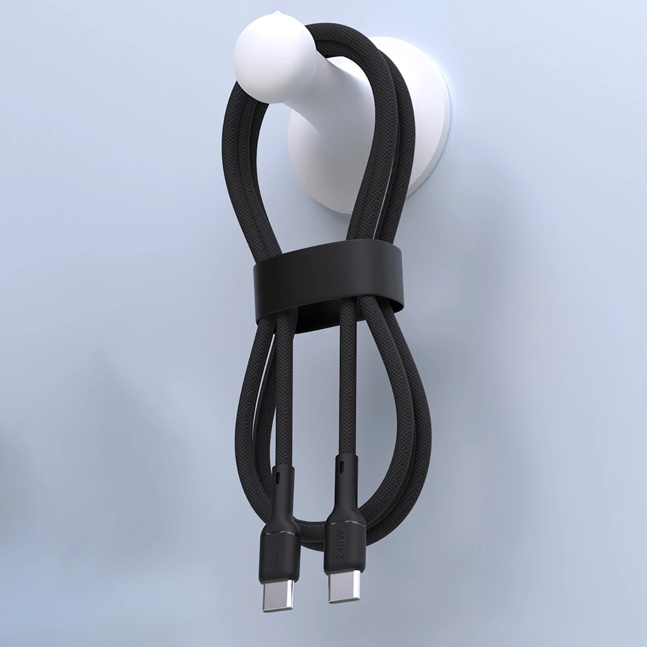 Kabllo USB-C në USB-C Dudao L9C Max, 1.2m, 240W, e zezë