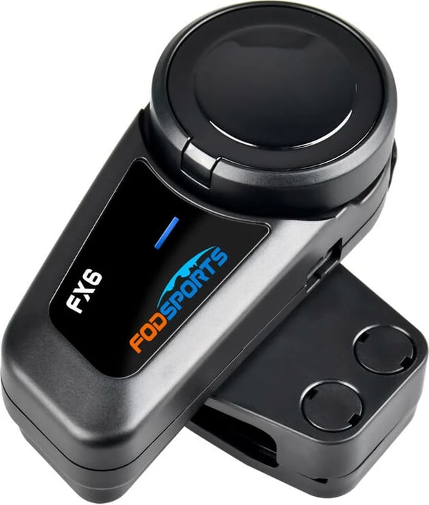 Interkom për motoçikleta Fodsports FX6, 2 copë, i zi