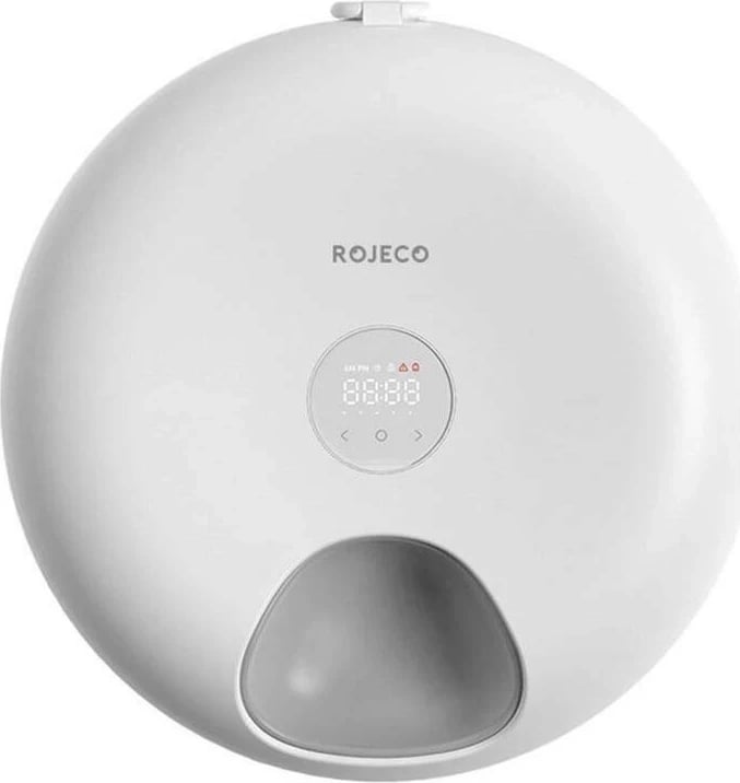 Feeder automatik ROJECO 6 Meals, 3600mAh, bardhë