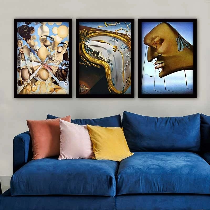 Pikturë dekorative me kornizë (3 copë), Wallity, 3SC_UN54434_3545