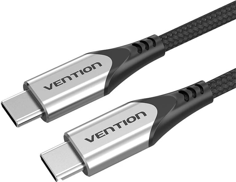 Kabllo USB-C në USB-C Vention TAAHG, 1.5m, 60W, Gri