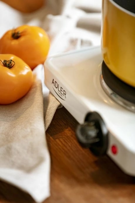 Sobë elektrike me 2 plita, Adler AD 6520, 2500 W, rregullim temperature 5-nivelesh, e bardhë