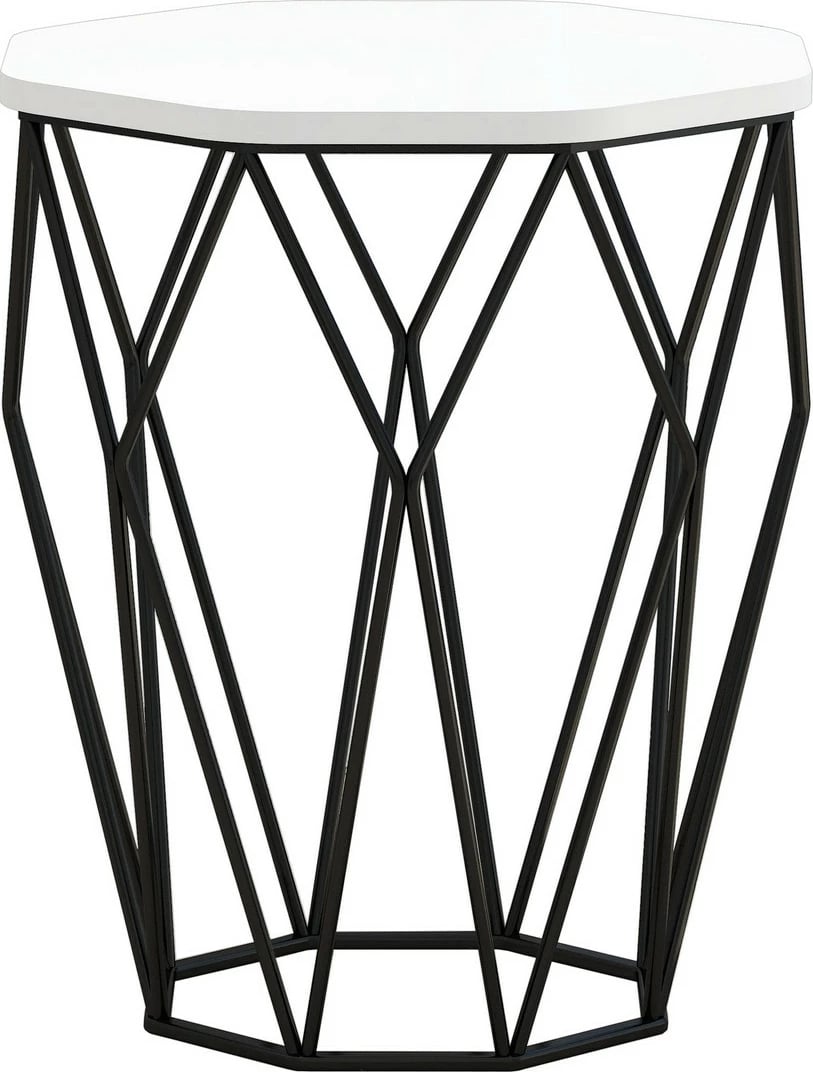 Tavolinë anësore Sofya, Skye Decor, e bardhë