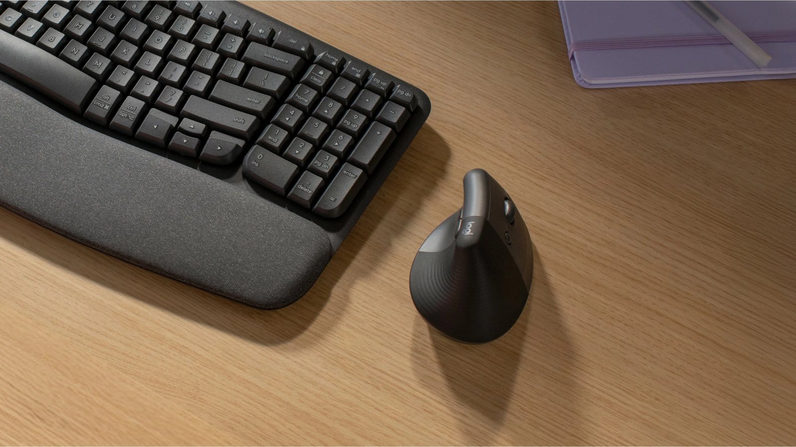 Maus vertikal ergonomik Logitech Lift, RF Wireless + Bluetooth, 4000 DPI, hiri
