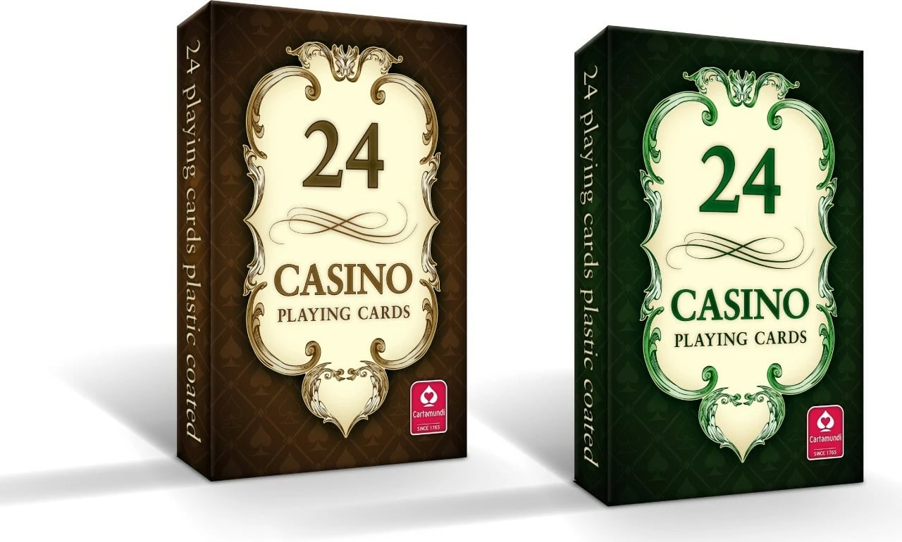 Letra kazino Cartamundi 24 fletë, për të rritur, dërgohen në mënyrë të rastësishme