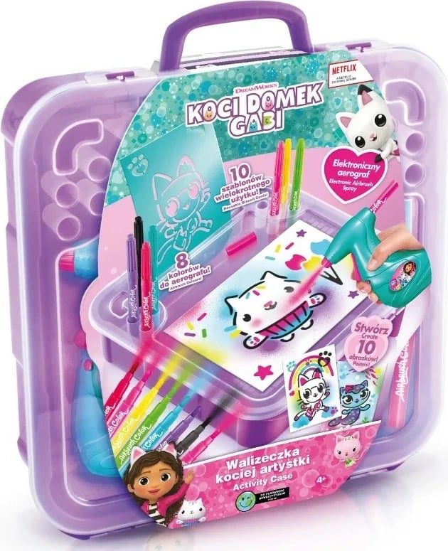 Set vizatimi Gabby's Dollhouse, Epee, CDG60217 me valixhe, shumëngjyrëshe