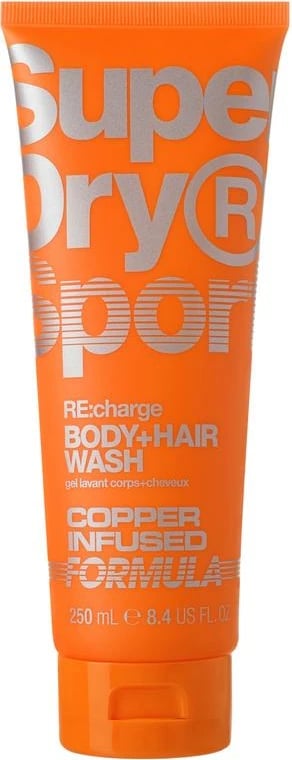 Shampo për flokë & trup Superdry Charge, 250 ml