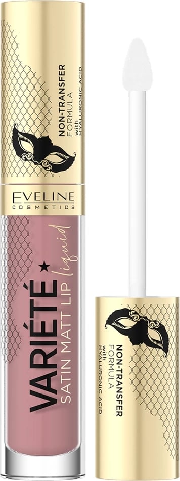 Buzëkuq liquid Eveline Cosmetics Variete Satin Matt Lip Liquid për femra 02, 4.5ml