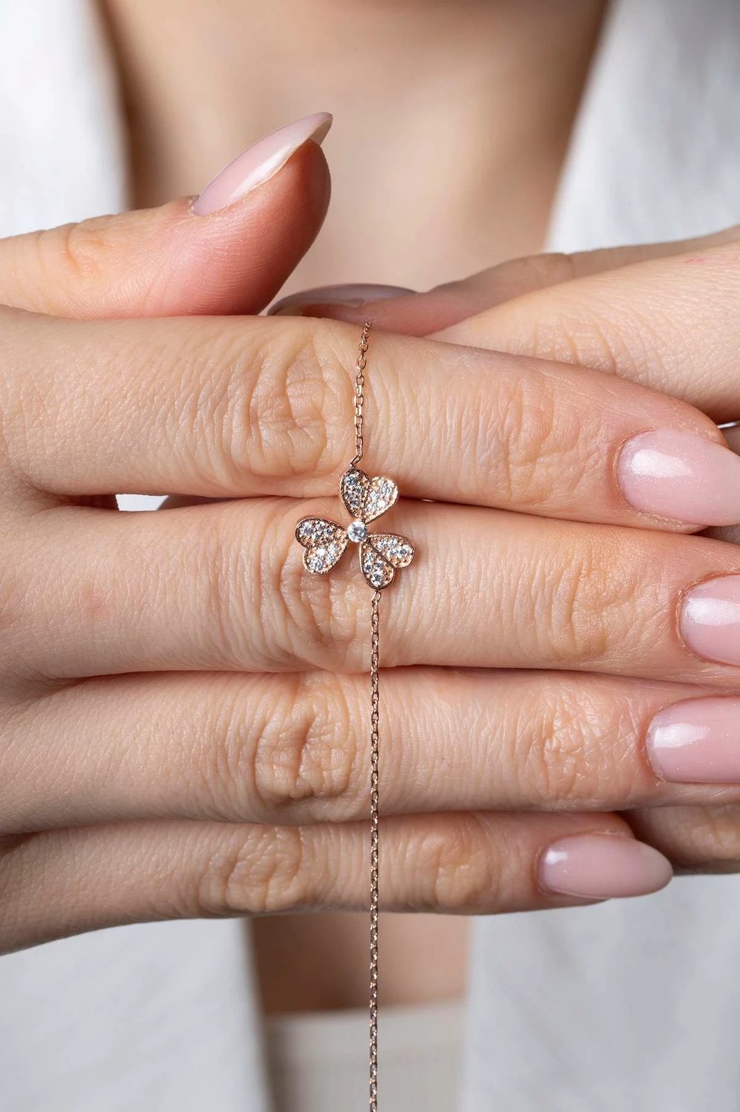 Byzylyk argjendi Jumeon, ngjyrë rozë e artë, ELKAB92338R