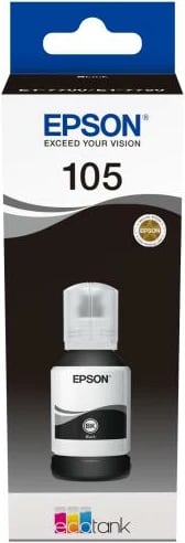 Shishe boje, Epson, 105 (C13T00Q140), 130 ml, e zezë