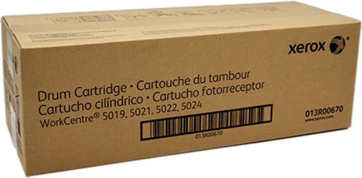 Drum Xerox 013R00670 për WorkCentre 5019/5021/5022/5024, i zi