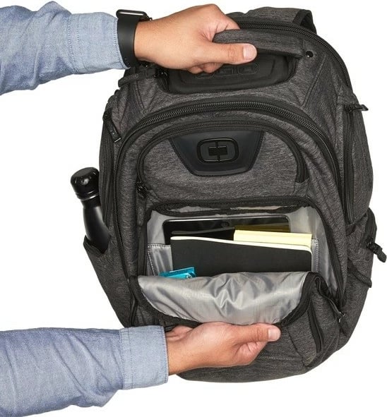 Shpinore OGIO Renegade RSS Black Pindot, 29.5L, për laptop 15.6", e zezë/gri