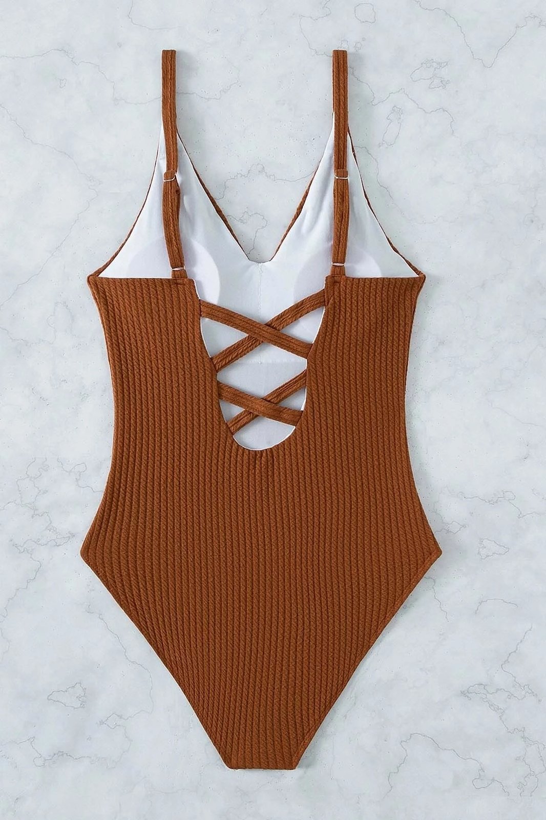 Monokini ngjyrë kafe Jumeon, MS4324