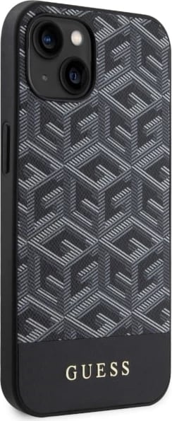 Mbështjellës Guess GUHMP14SHGCFSEK për iPhone 14 6.1", G Cube Stripes MagSafe, i zi Mbështjellës Guess GUHMP14SHGCFSEK për iPhone 14 6.1", G Cube Stripes MagSafe, i zi