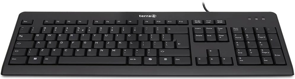 Tastierë Terra TERRA Keyboard 1500, USB, 105 taste, e zezë