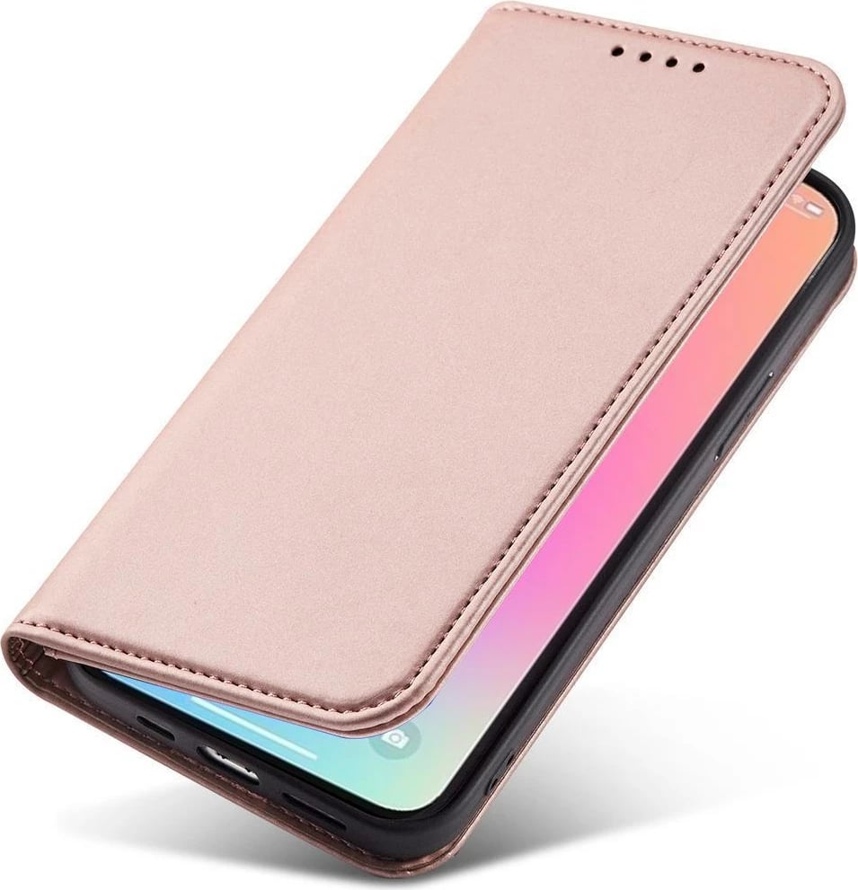 Mbështjellës Hurtel Magnet Card Case për Samsung Galaxy S23+, flip cover, portofol, rozë