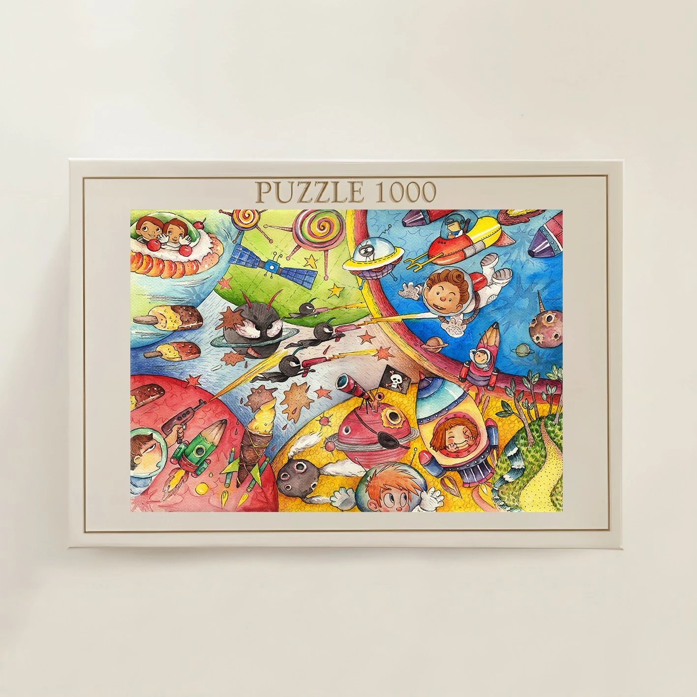 Puzzle 1000 copë, Evila Originals, shumëngjyrësh, PZL_0137_1000