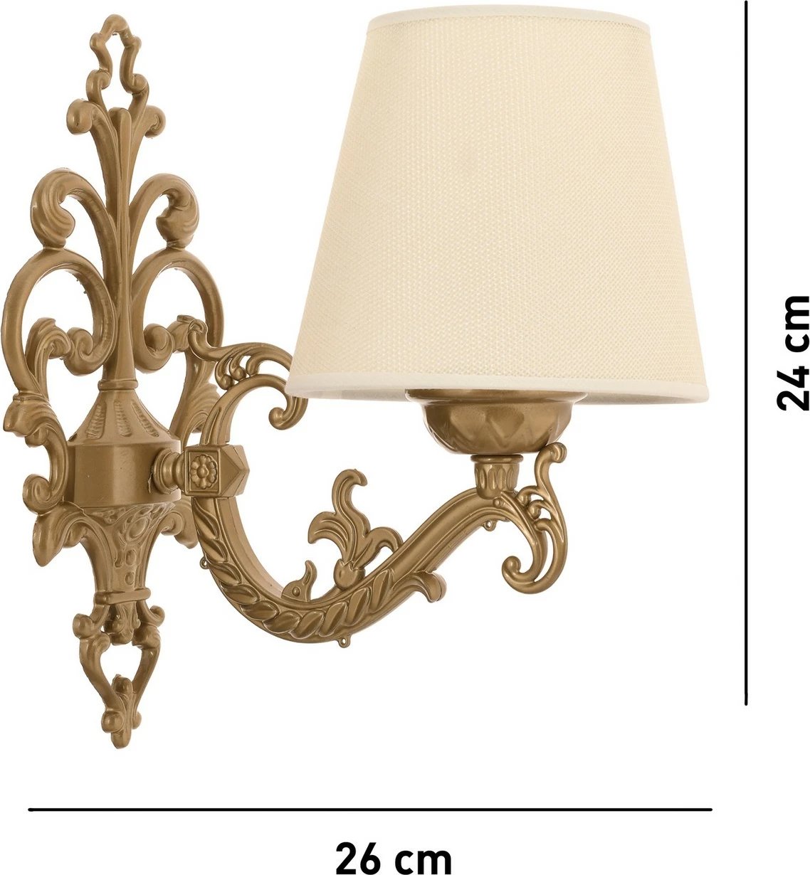 Llambë muri Opviq Claire, krem dhe ar