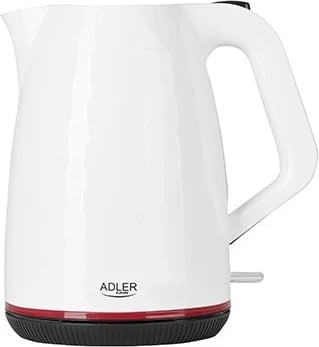 Çajnik elektrik Adler AD 1277 W, 1.7 L, 2200 W, i bardhë