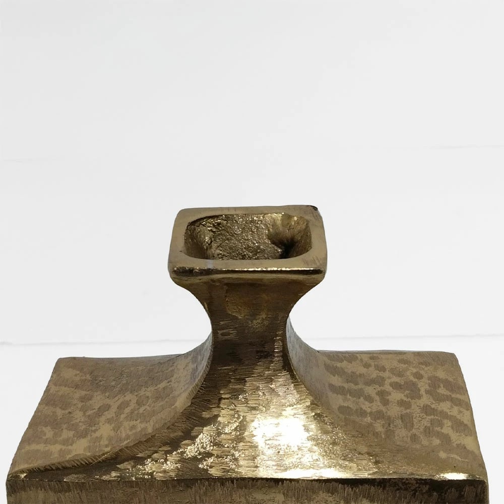 Vazo shishe, alumin, ngjyrë ari, 19x10x36cm