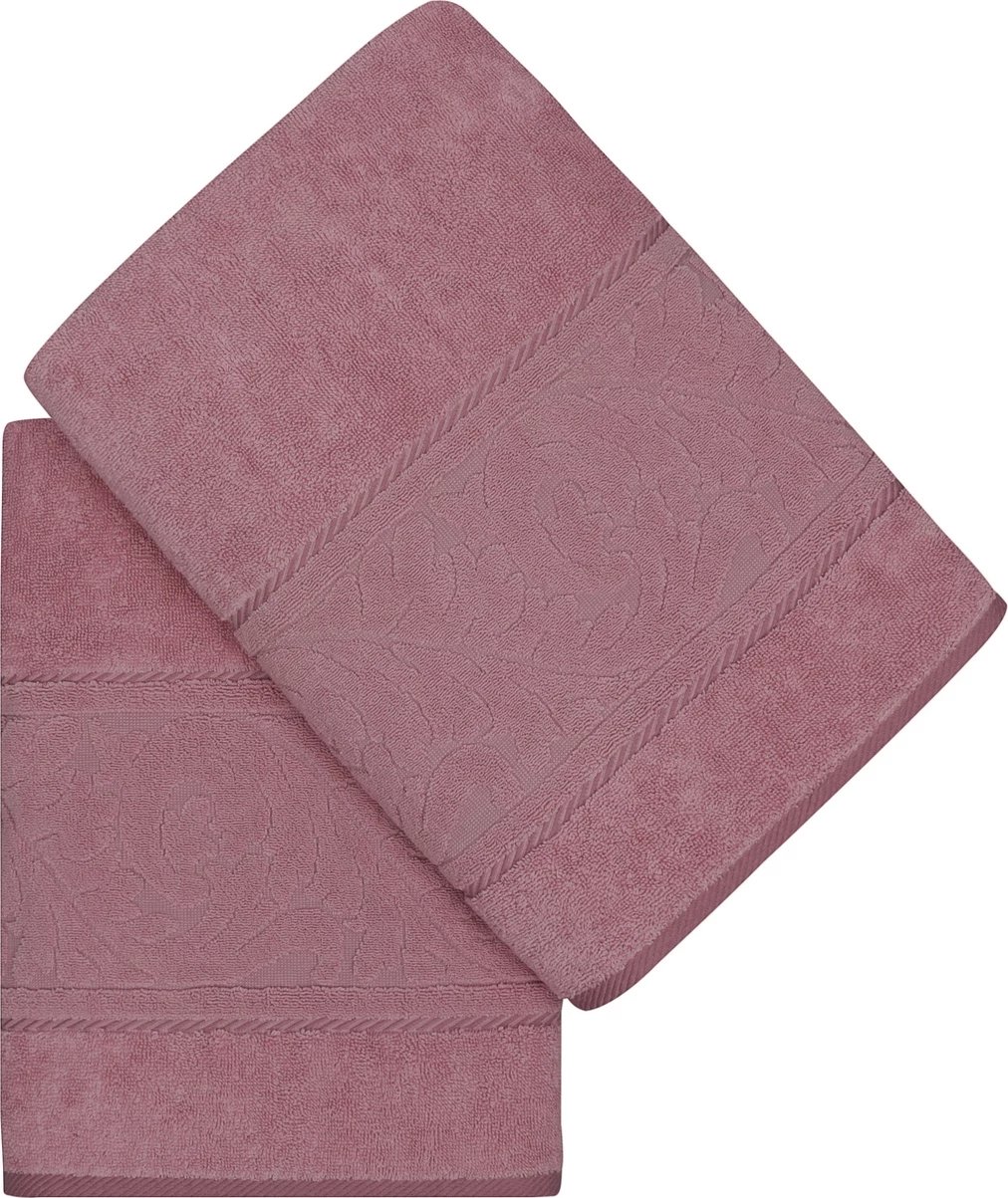 Set peshqirësh për banjo, 2 copë, Mijölnir Sultan, ngjyrë rozë