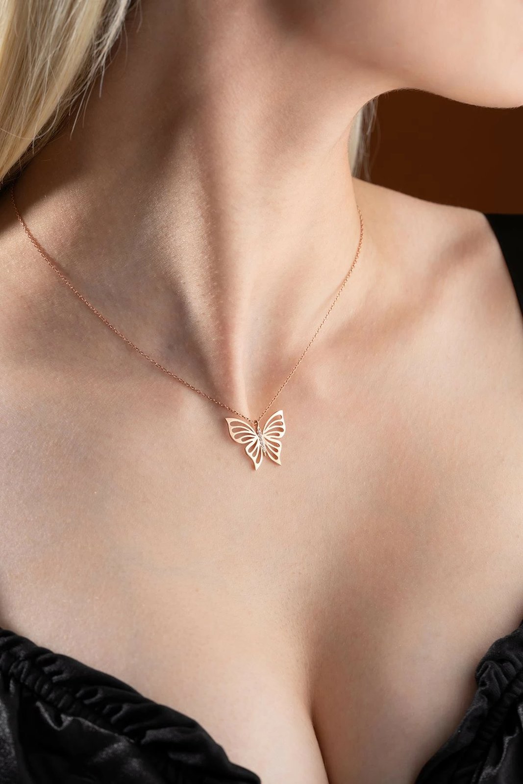 Varëse argjendi e hollë, ngjyrë rozë, flutur, Jumeon, NRZ999604