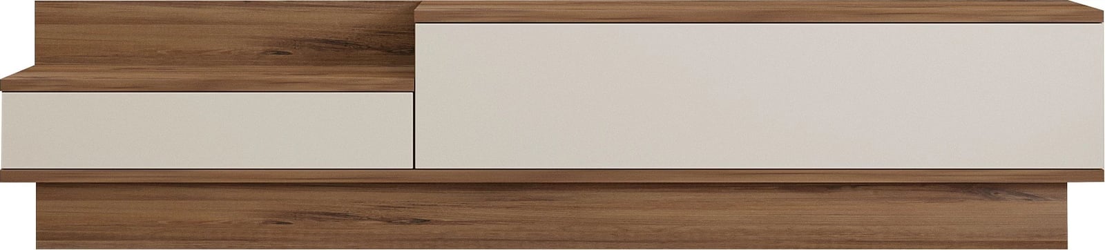 Komodë TV Hanah Home, Barko, ngjyrë pishë Atlantike dhe e bardhë