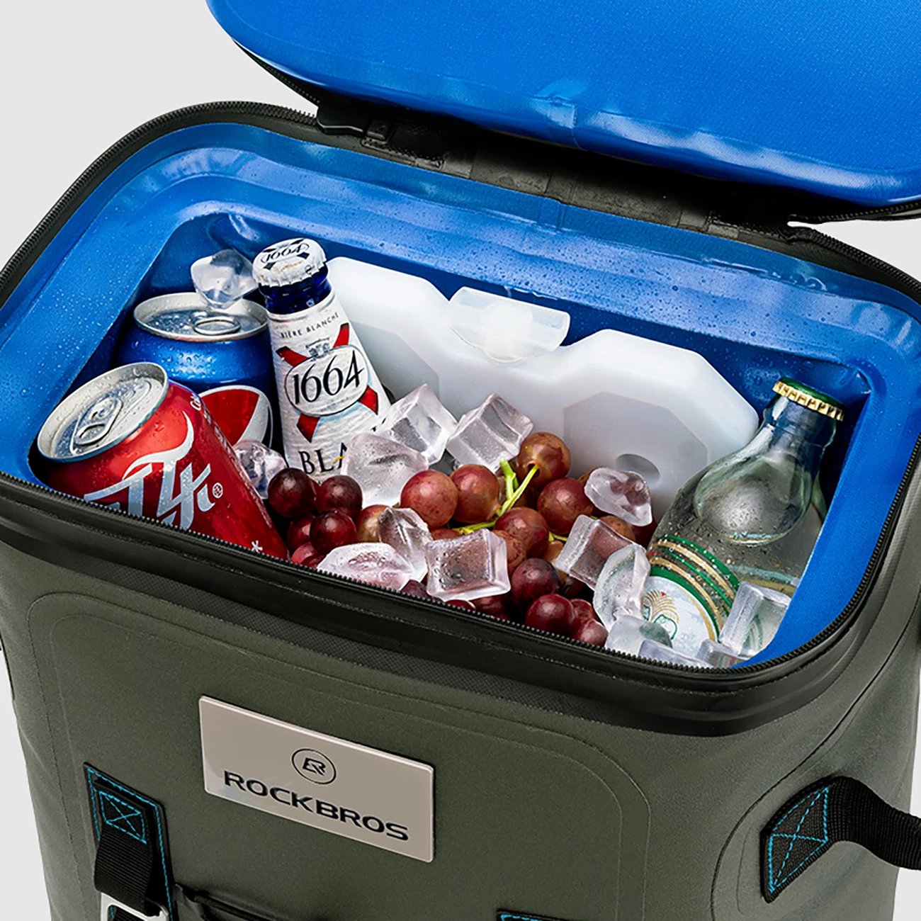 Çantë shpine termike Rockbros 3016001301, 20l + 2.5l, e gjelbër, set