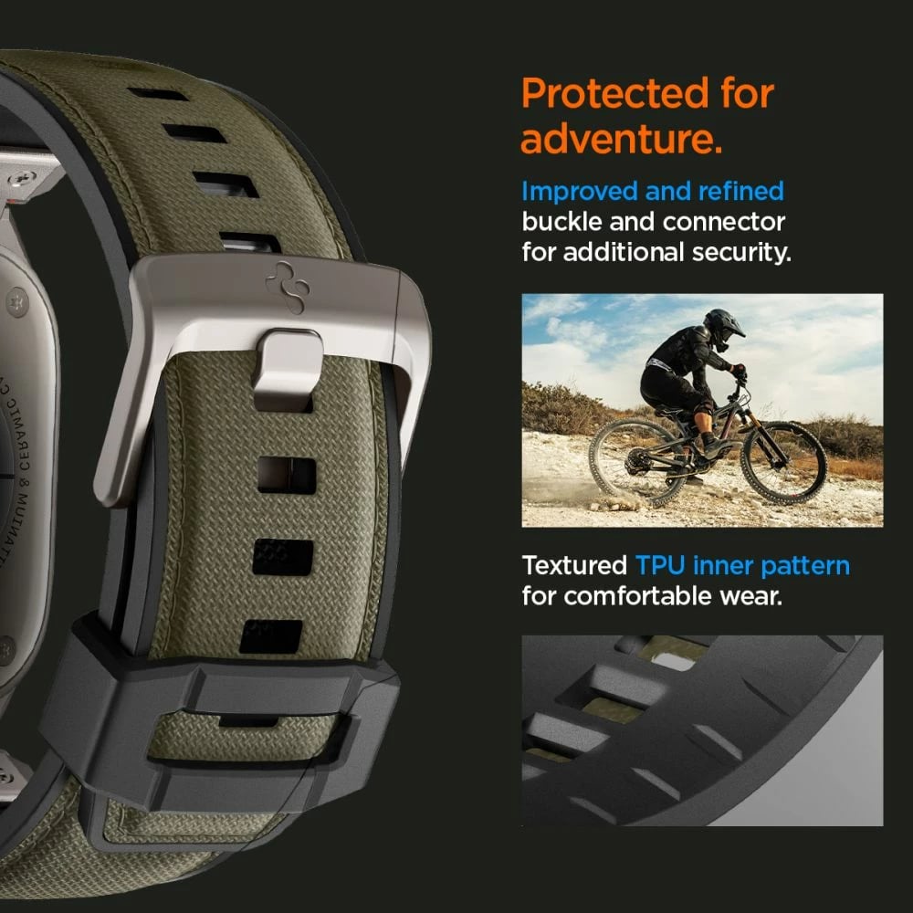 Rrip Spigen DuraPro Armor për Apple Watch 44/45/46/49 mm, Gjelbër