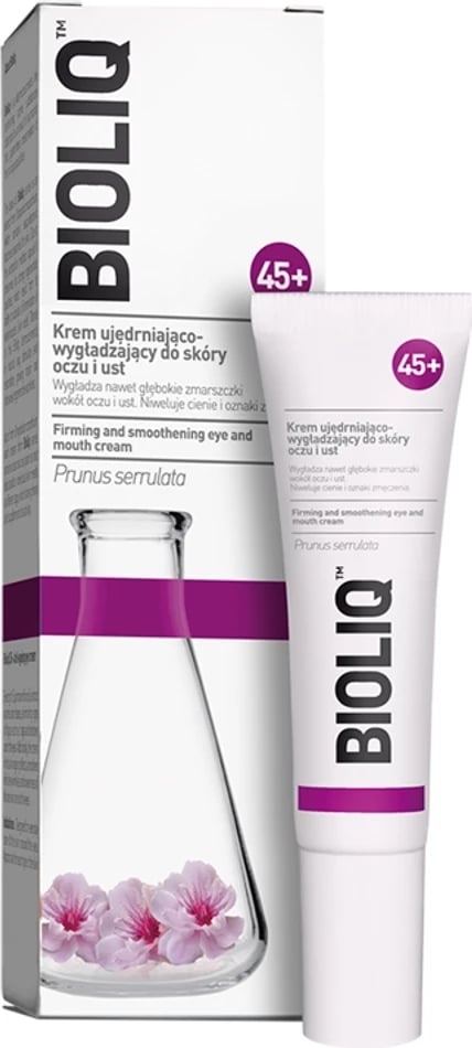 Krem për sy dhe buzë BIOLIQ 45+ Firming and Smoothing për femra, 15ml