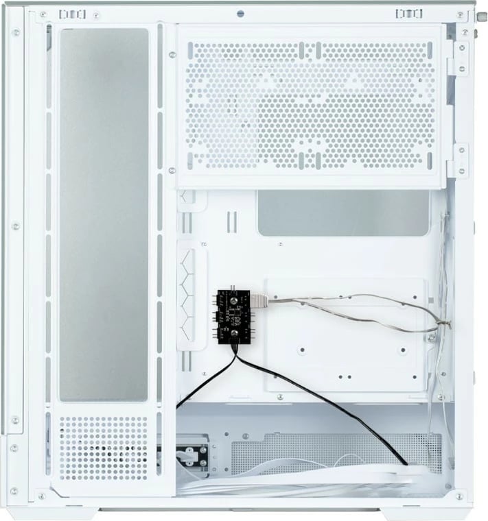 Kasë Zalman P40 Prism, Midi Tower, ARGB, Xham i temperuar, E bardhë