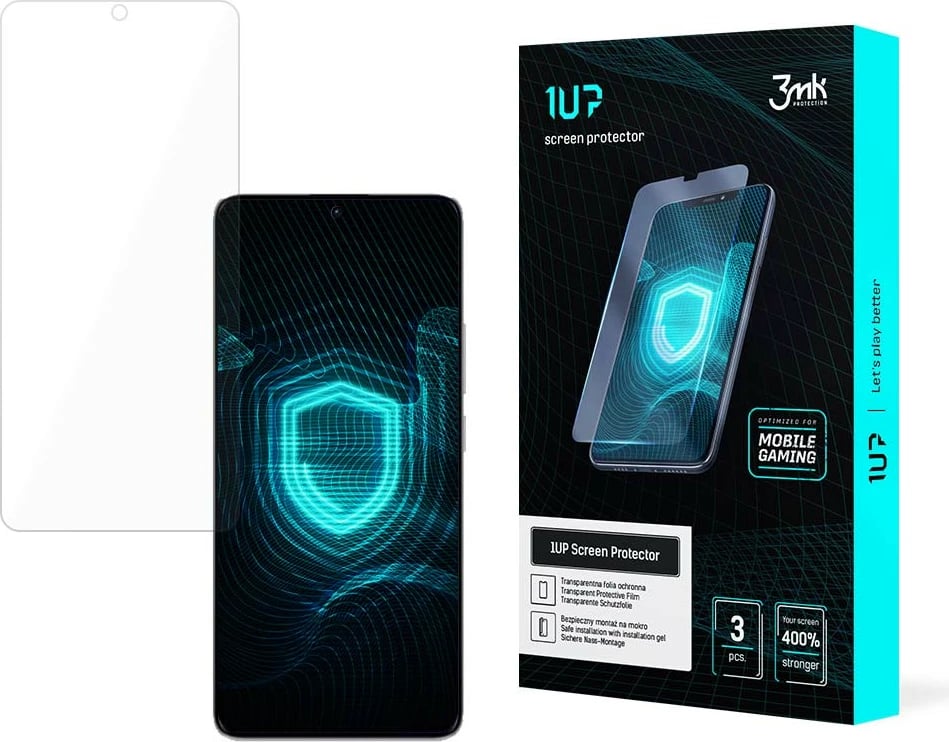 Mbrojtës ekrani 3mk 1UP për Redmi Note 13 Pro+, për gaming, 3 copë