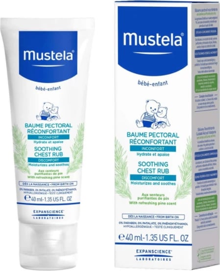 Krem për trup Mustela Soothing Chest Rub për fëmijë 40ml