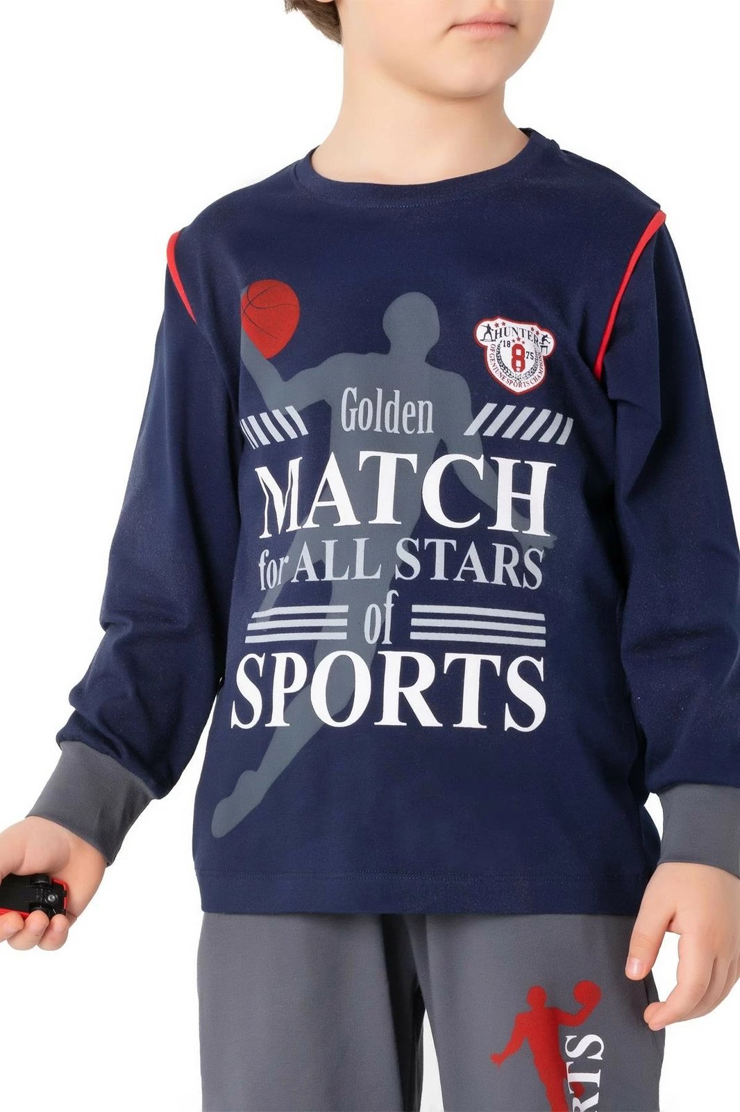 Pizhama për fëmijë Jumeon, 002-000705, ngjyrë e kaltër e errët