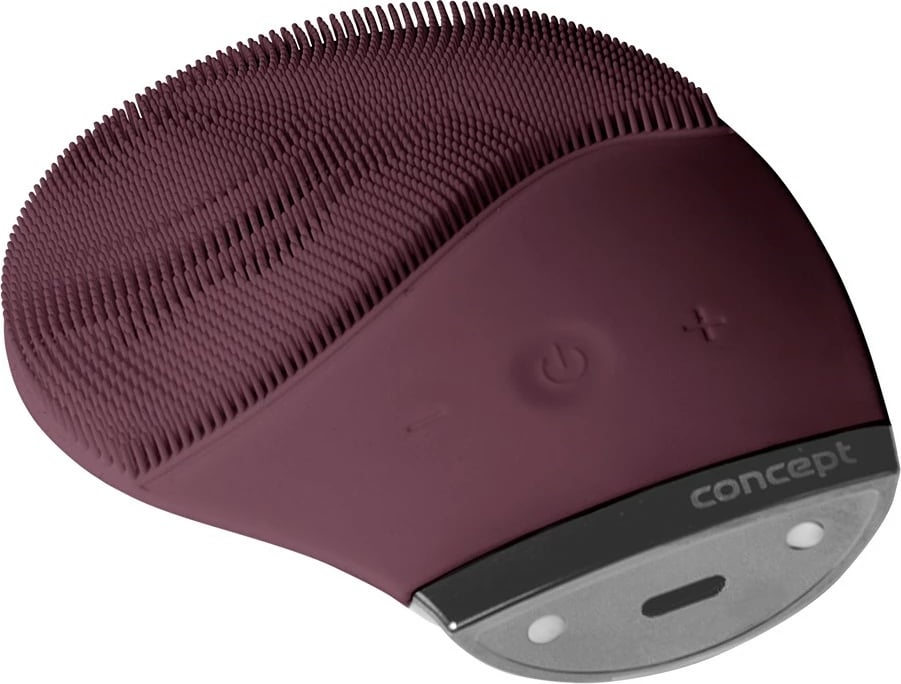 Brushë elektrike fytyre Concept Sonivibe SK9101, 12 intensitete, USB, Burgundy