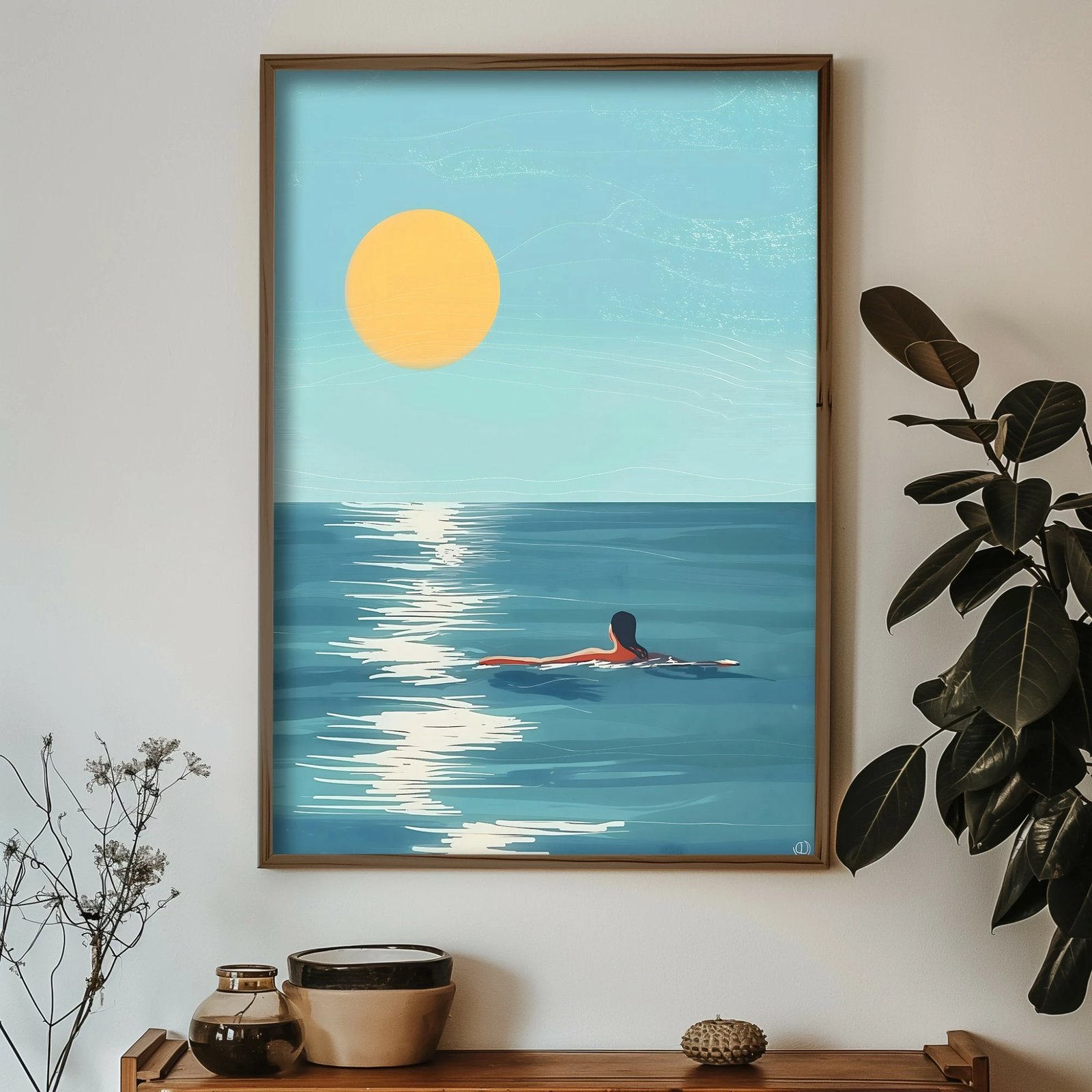 Pikturë dekorative me kornizë MDF, shumëngjyrëshe, Wallity, GE101-L, 35x47x3.5cm