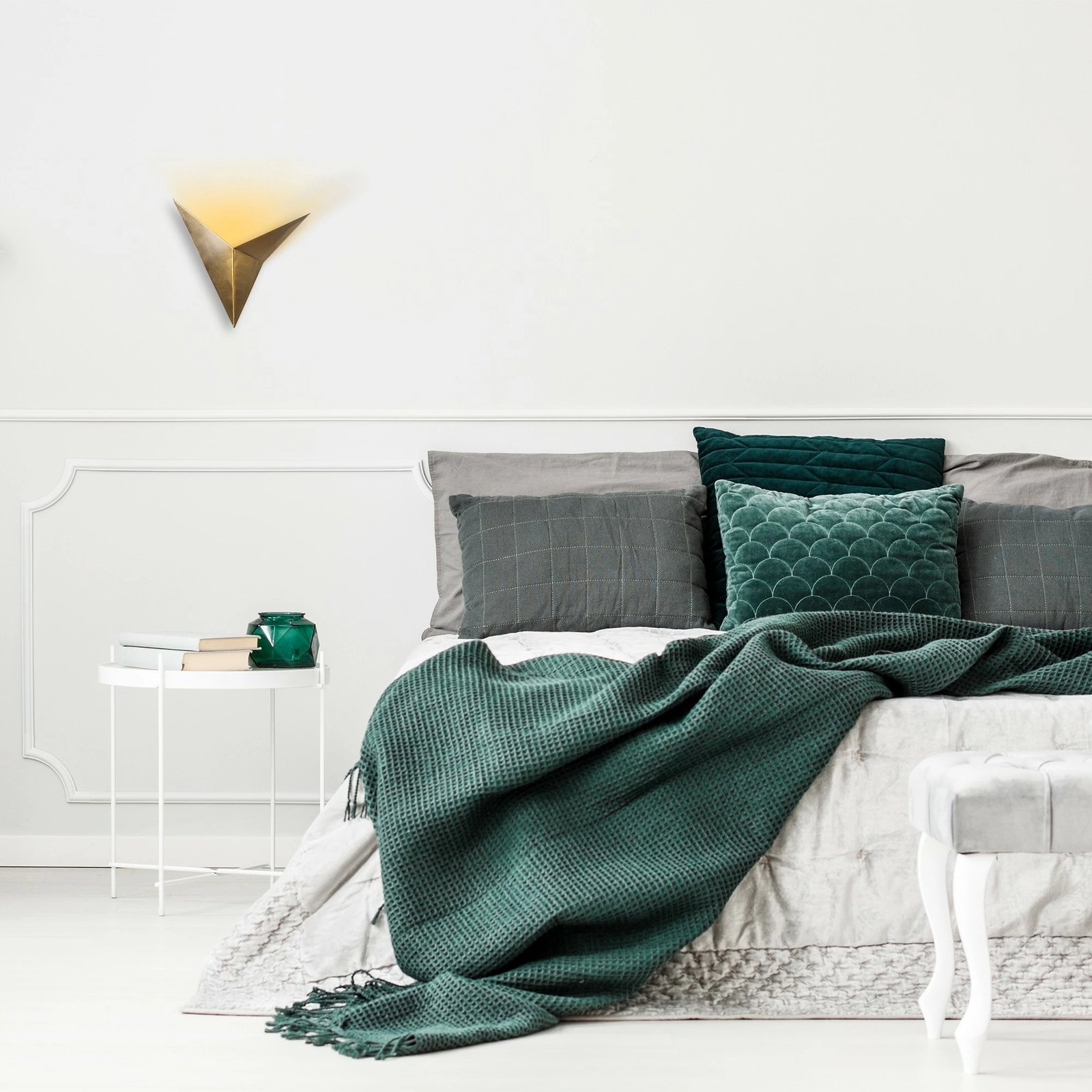 Llambë muri Opviq, Bird, ngjyrë bakri vintage, 34x5 cm