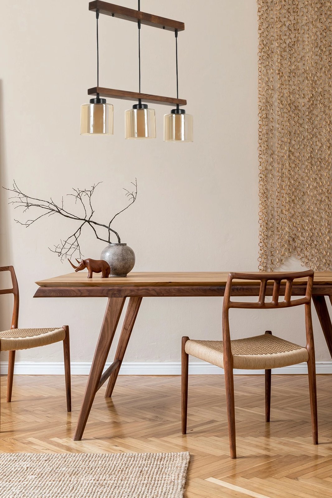 Llambë tavani prej druri Opviq, vintage, 8357-3