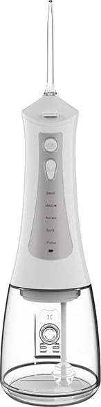 Irigator oral Lafe CleanPRO White, 300 ml, 6 koka, i bardhë