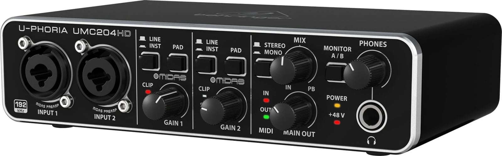 Amplifikues Behringer UMC204HD, i zi