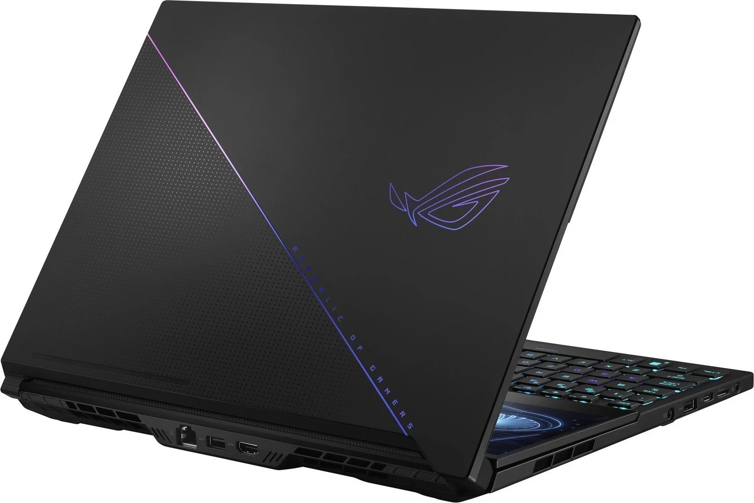 Laptop Asus ZROG Zephyrus DUO 16, 16", AMD Ryzen 9, 32GB RAM, 2TB SSD, NVIDIA GeForce RTX 4080, i zi Laptop Asus ZROG Zephyrus DUO 16, 16", AMD Ryzen 9, 32GB RAM, 2TB SSD, NVIDIA GeForce RTX 4080, i zi