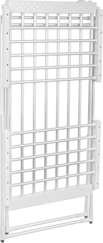 Rrafth tharje rrobash elektrik i palosshëm, Adler, AD 7821, 220W, 18 elemente ngrohëse, 148x52.5x90 cm, IP22, argjendtë/bardhë