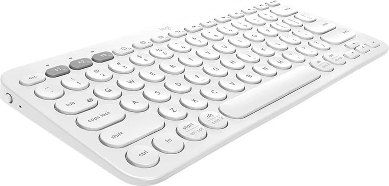 Tastierë Bluetooth Logitech K380, Mini, Pa kabllo, QWERTZ, Bardhë